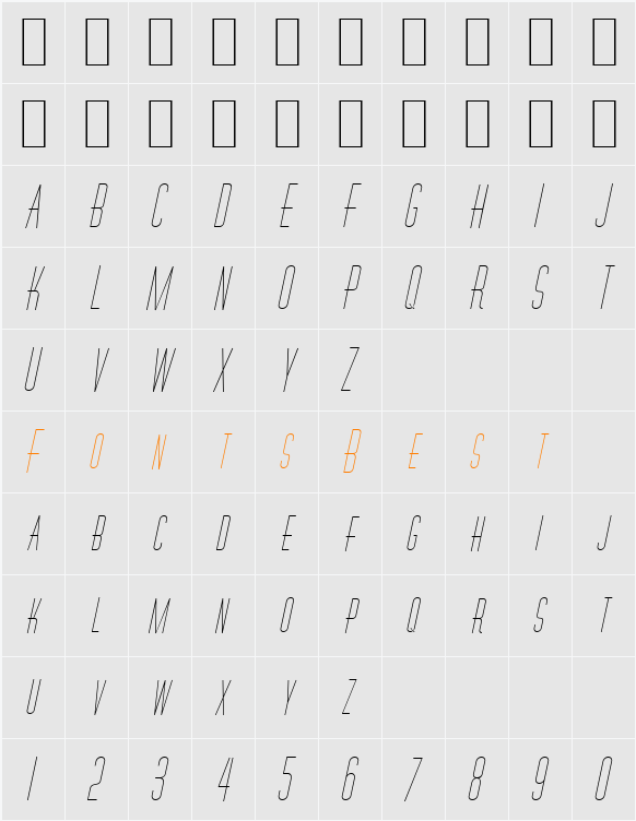 Wire Character Map