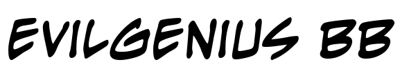 EvilGenius BB Font Image
