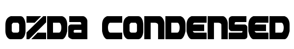 Ozda Condensed Font Image