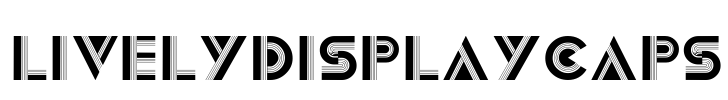 LivelyDisplayCaps Font Image