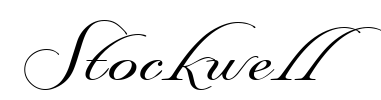 Stockwell Font Image