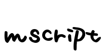 mscript Font Image