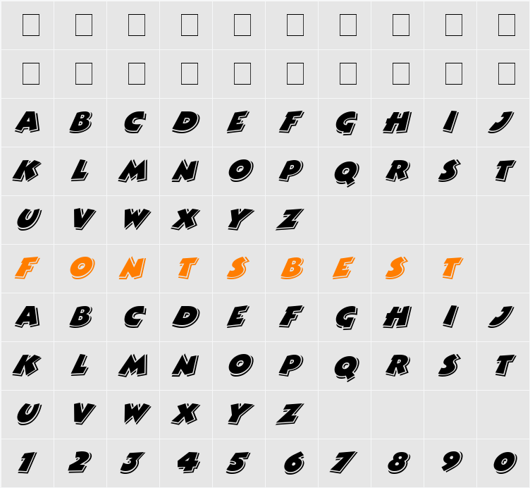 ComixHighlight Character Map