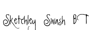Sketchley Swash BT Font Image