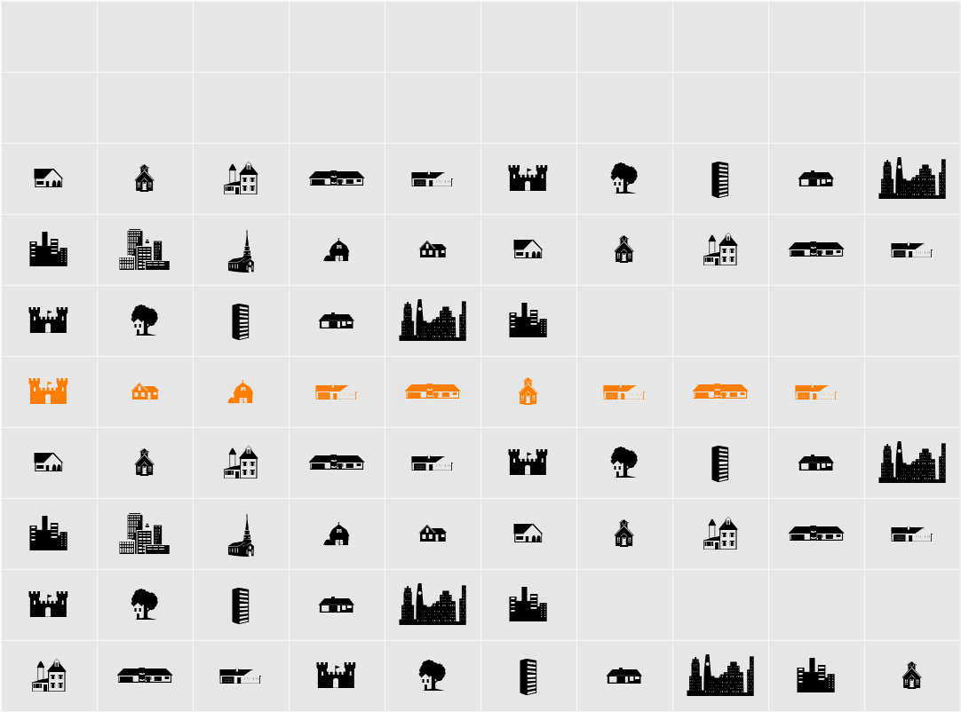 Little City 2000 Character Map