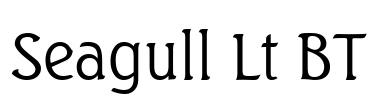 Seagull Lt BT Font Image