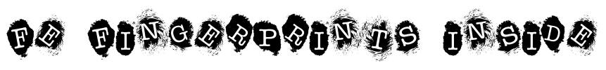 FE Fingerprints Inside Font Image
