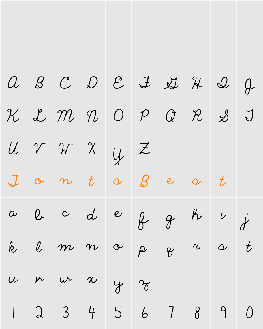 The Only Exception Character Map