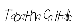 Tabatha Cn italic Font Image