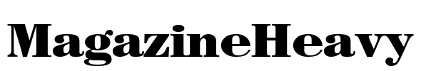 MagazineHeavy Font Image