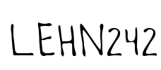 LEHN242 Font Image