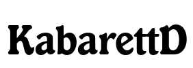 KabarettD Font Image