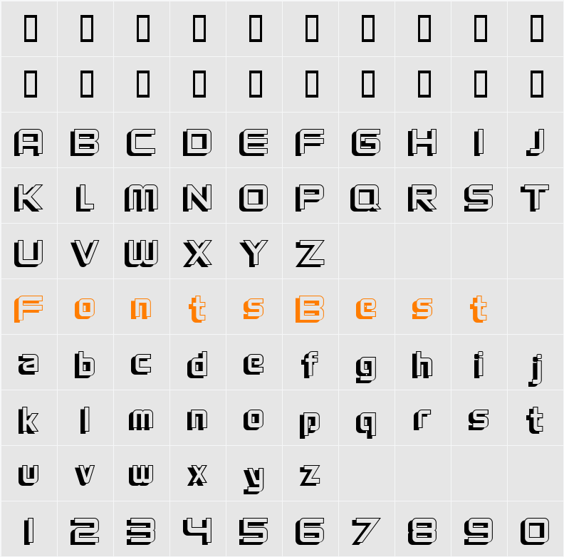 VentureShadow Character Map