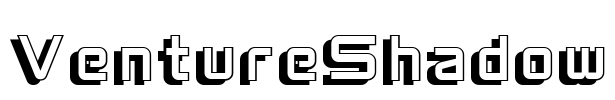 VentureShadow Font Image