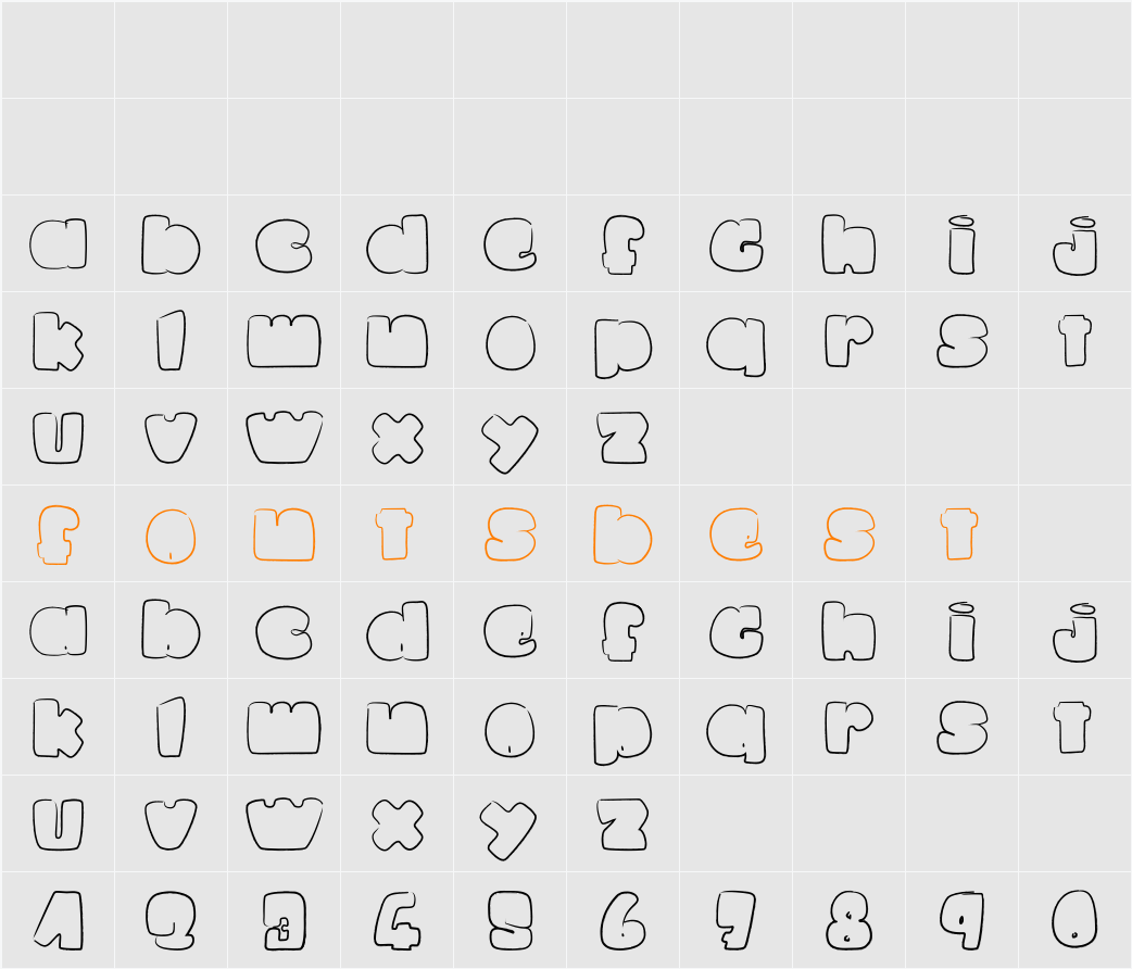 La petite puce Character Map