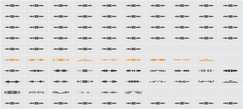 Sughayer Separates 14 Character Map