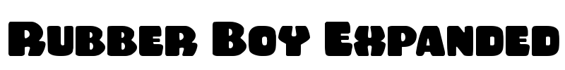 Rubber Boy Expanded Font Image