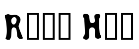 Road Hoe Font Image