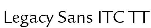 Legacy Sans ITC TT Font Image