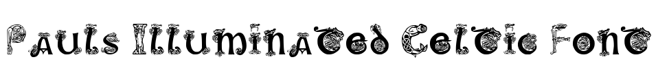 Pauls Illuminated Celtic Font