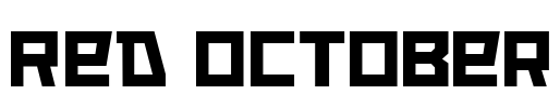 Red October Font Image