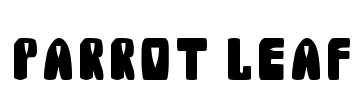 Parrot Leaf Font Image