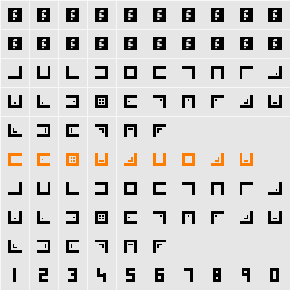 Xenois Character Map
