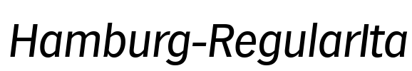 Hamburg-RegularIta Font Image