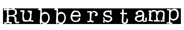 Rubberstamp Font Image