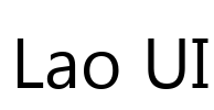 Lao UI Font Image