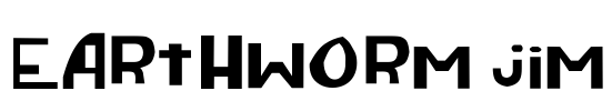 Earthworm Jim Font Image
