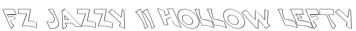 FZ JAZZY 11 HOLLOW LEFTY Font Image
