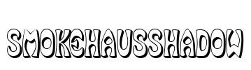 SmokeHausShadow Font Image