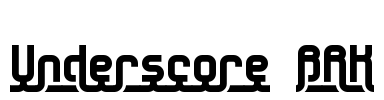 Underscore BRK Font Image