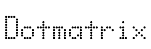 Dotmatrix Font Image