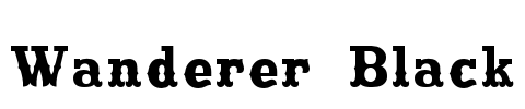 Wanderer Black Font Image