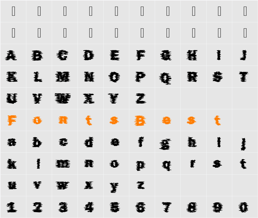 Funky24 Becker Character Map