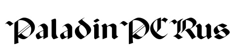 PaladinPCRus Font Image