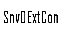SnvDExtCon Font Image