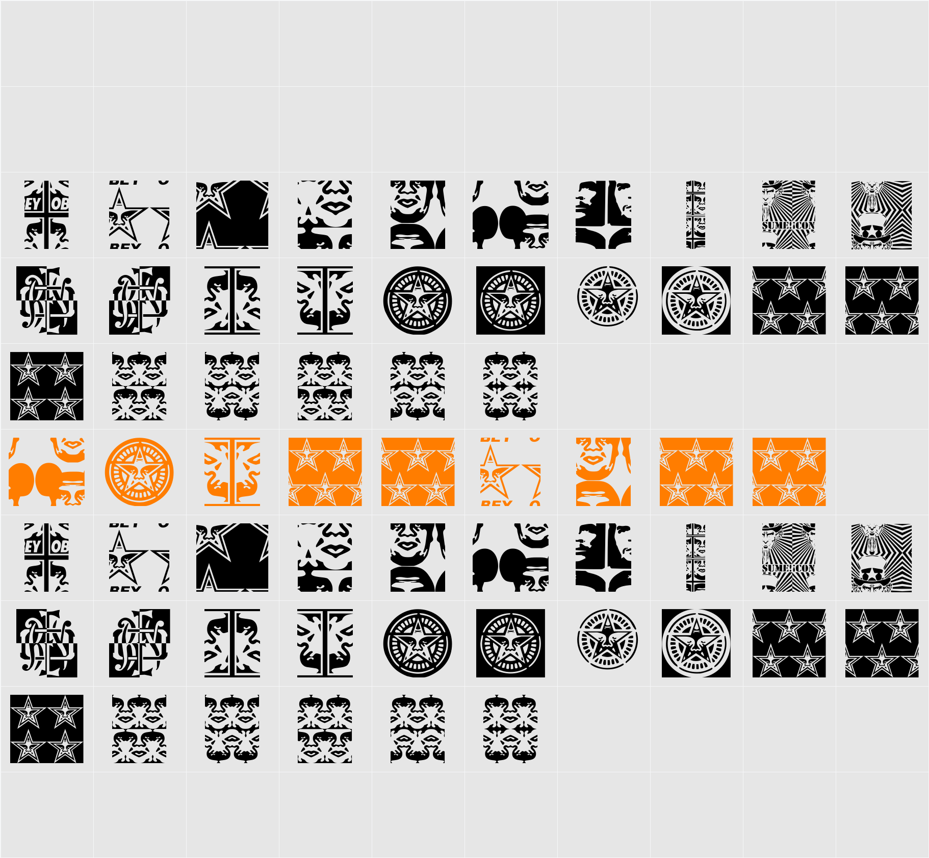 ObeyWrappers Character Map