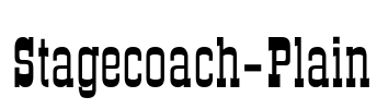 Stagecoach-Plain Font Image