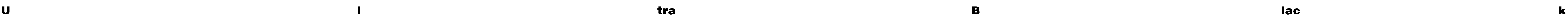 UltraBlack Font Image