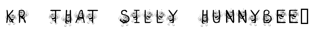 KR That Silly Hunnybee! Font Image
