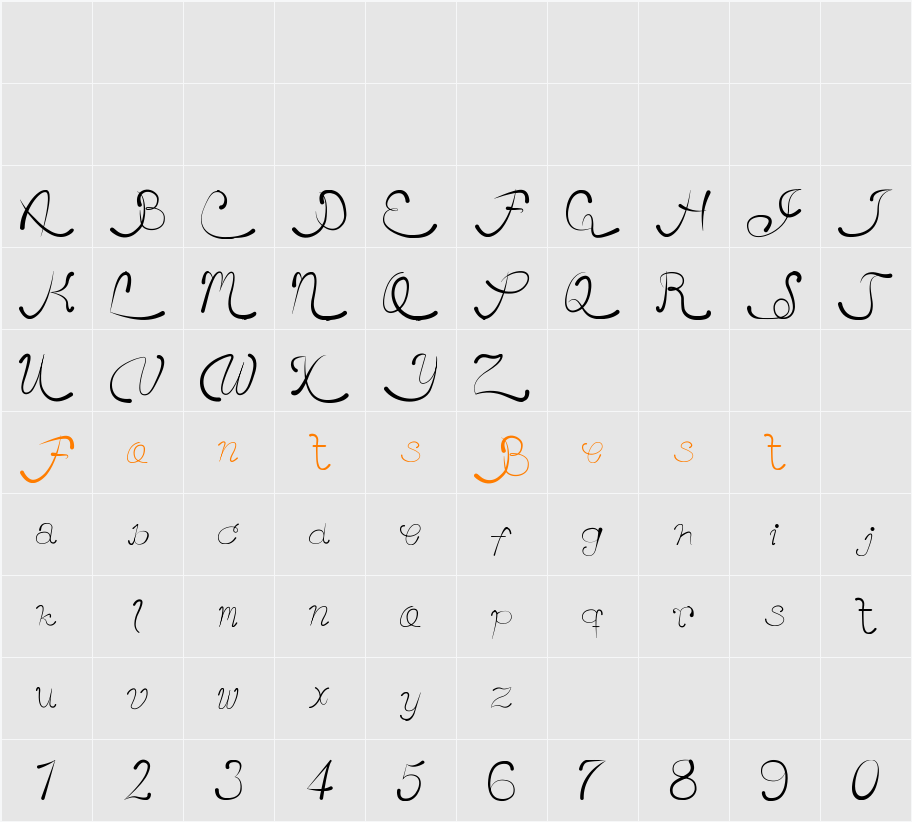 Single Character Map