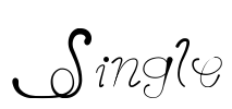 Single Font Image
