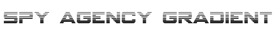 Spy Agency Gradient Font Image