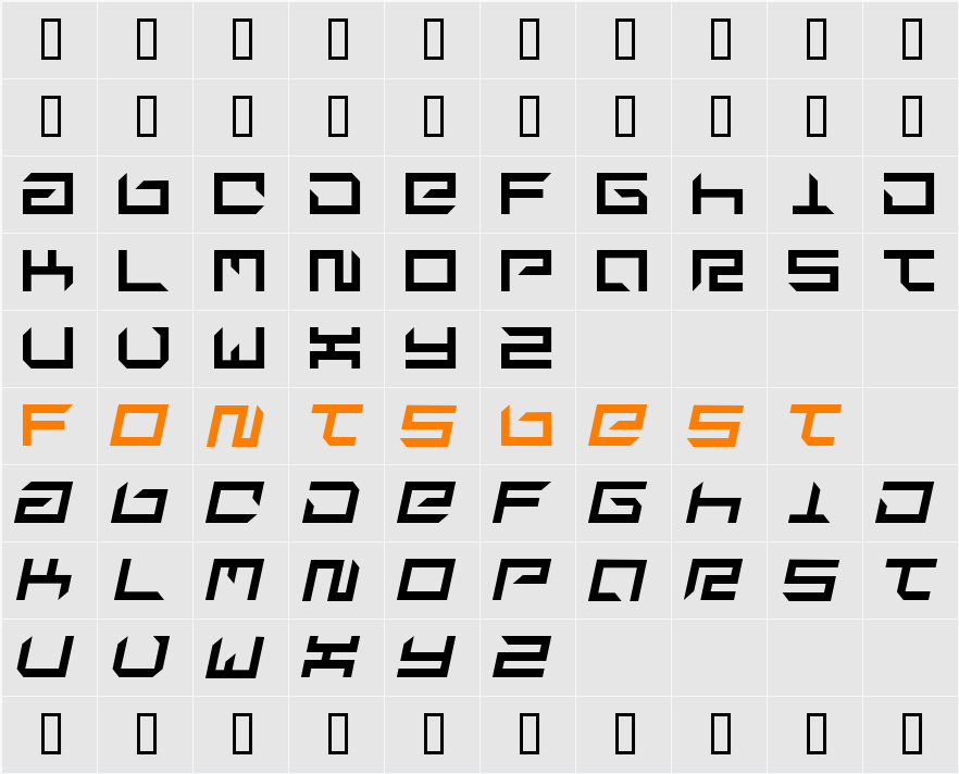 suplex Character Map
