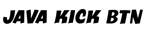 Java Kick BTN Font Image