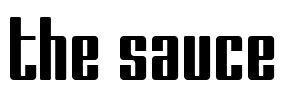 The Sauce Font Image