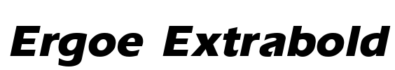 Ergoe Extrabold Font Image